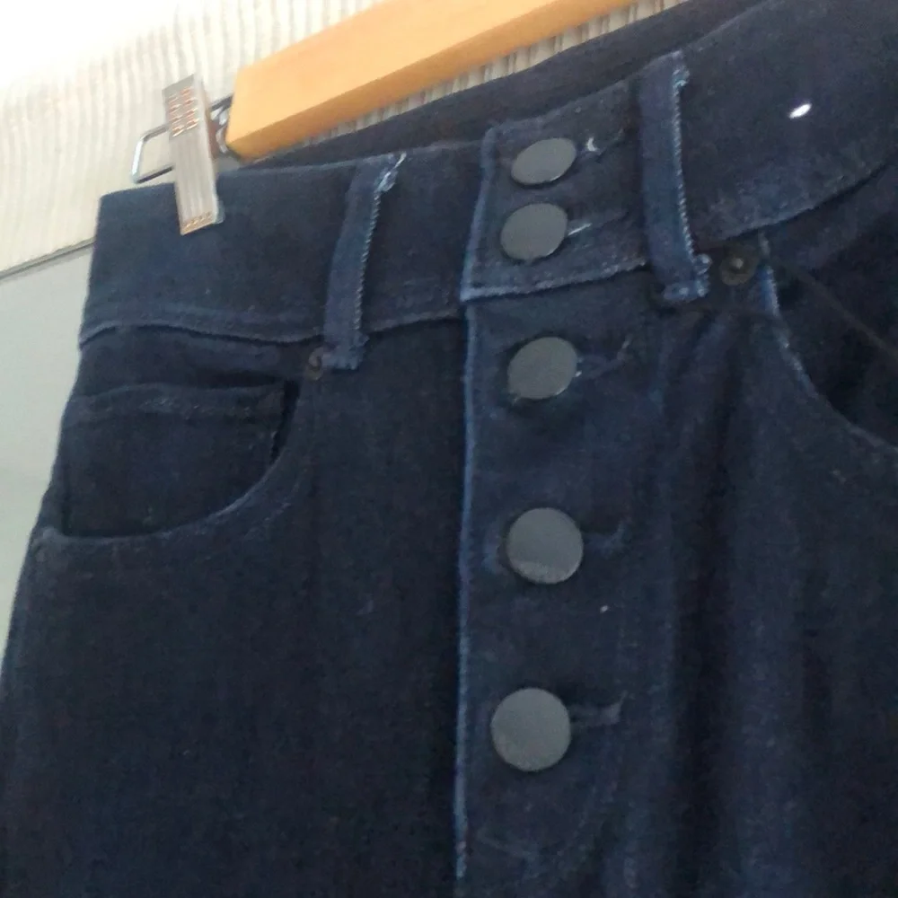 High rise bell flare dark wash jeans - Picture 2 of 3